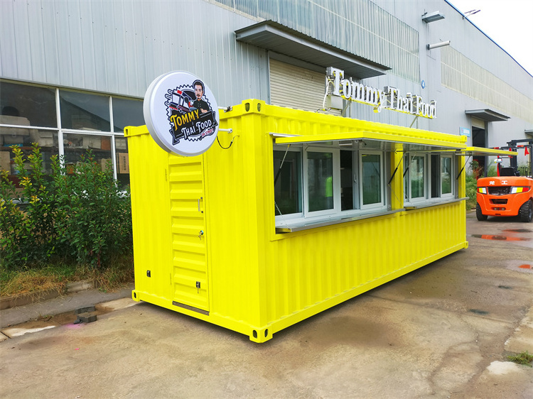 Most Popular Modular House Restaurant Street Food Prefabricated Container Kiosk