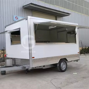 Outdoor used commercial used  fast food machine snow cone trailer food cart