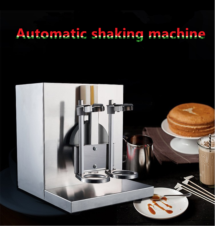 Full Automatic Double-Cup Milkshake Shaker Machine Stainless Steel Milk Tea Bubble Tea Shaking Machine