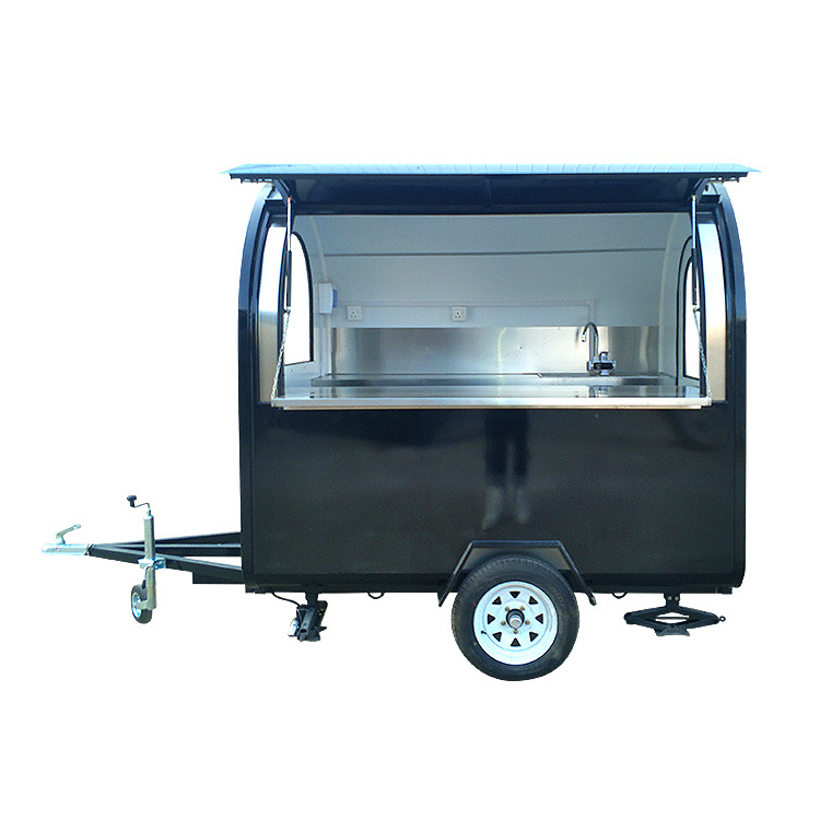 Fast Food Truck For Baking Equipment Mobile Ice Cream Cart Customized Street Food Trailer Cart With USA Standard