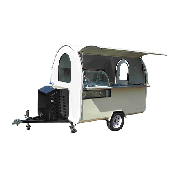 Street Kitchen Hamburg Food Cart Kiosk/ China Design Towable Food Cart/ Canopy Outside Mobile Food Cart