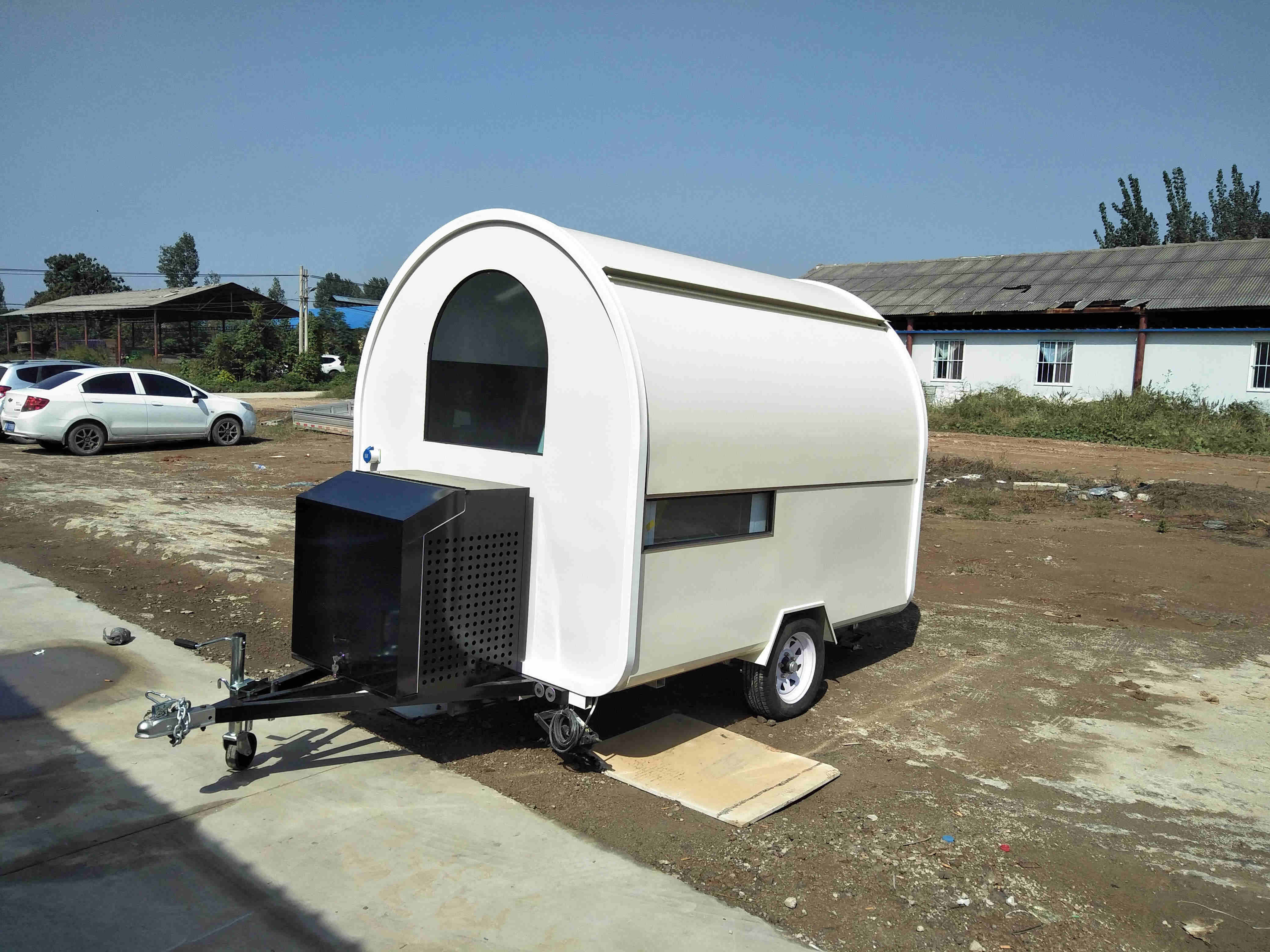 Street Kitchen Hamburg Food Cart Kiosk/ China Design Towable Food Cart/ Canopy Outside Mobile Food Cart