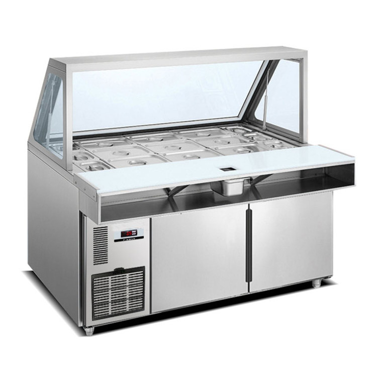 Stainless Steel Refrigerated Salad Bar Counter