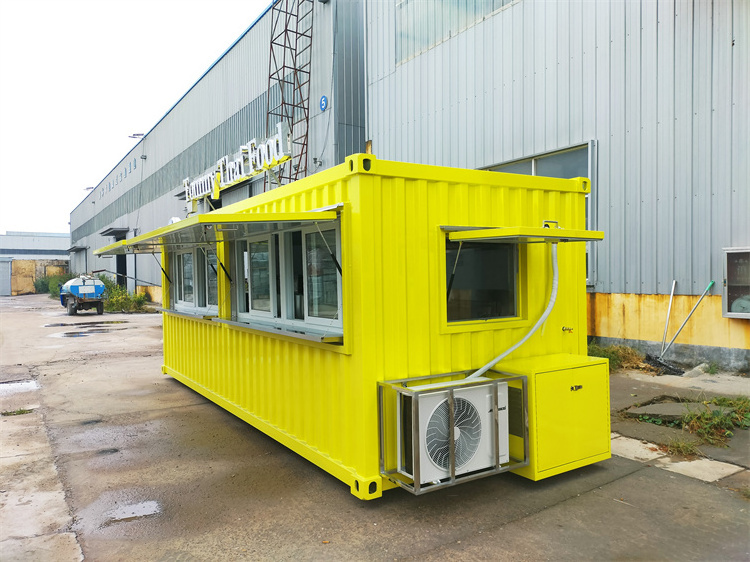 Most Popular Modular House Restaurant Street Food Prefabricated Container Kiosk