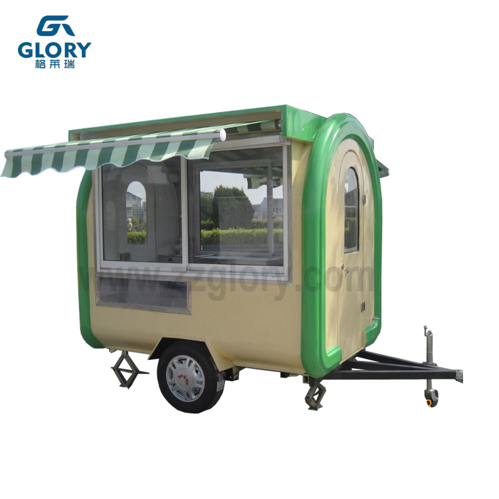 Street Outdoor Shawarma Turkey Snack Food Vending Cart Trailer/ Mobile Food Cart for Slush Machine/ Thailand Food Cart