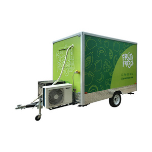 Hot selling The US Standard Mobile Kitchen Street Food Trailer Customized beverage salad concession trailer with logo sticker