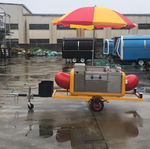 CE approved commercial used hot dog stand cart