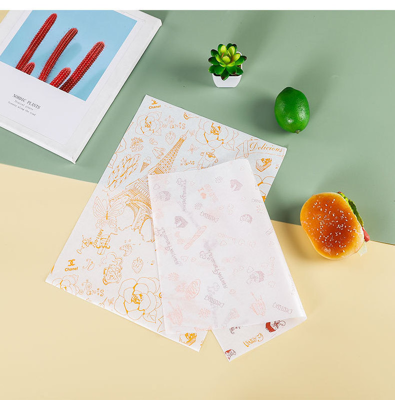 New Product Custom Printed Greaseproof Paper