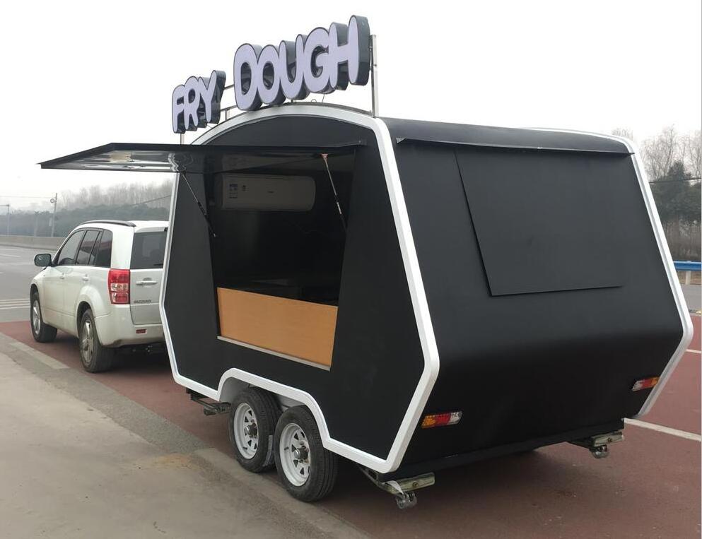 China Factory Customized Mobile Hot Dog Food Cart, Ice Cream Food Cart Trailer, Outdoor Street Mobile Fast Food Cart For Sale