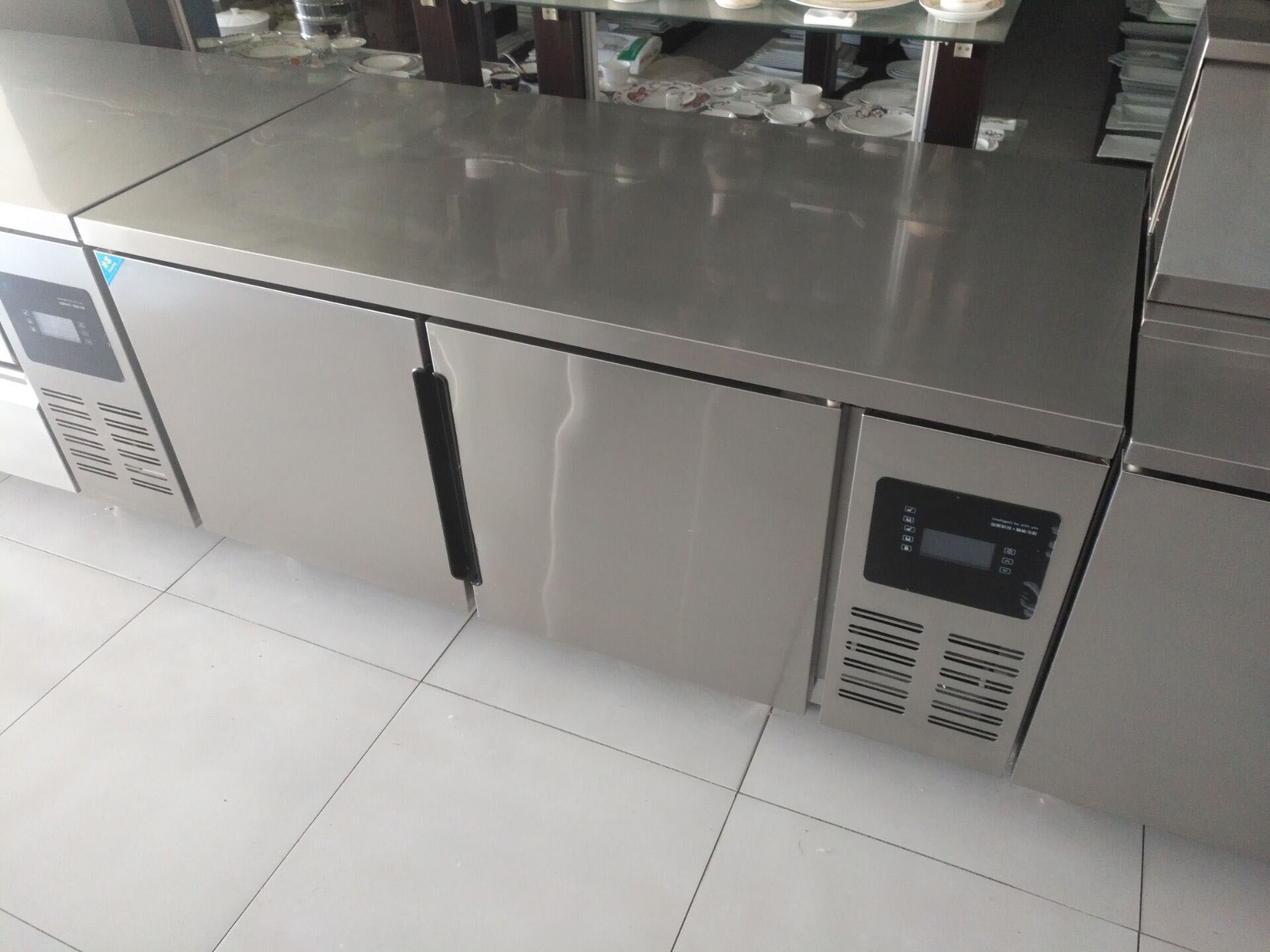 Stainless Steel Refrigerated Salad Bar Counter