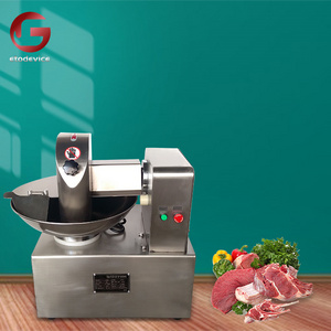 Newest Electronic Hamburger Meat Emulsify Small Sausage Bowl Cutter Machinery Slicer Vegetable Bowl Chopper For Meat Grinder