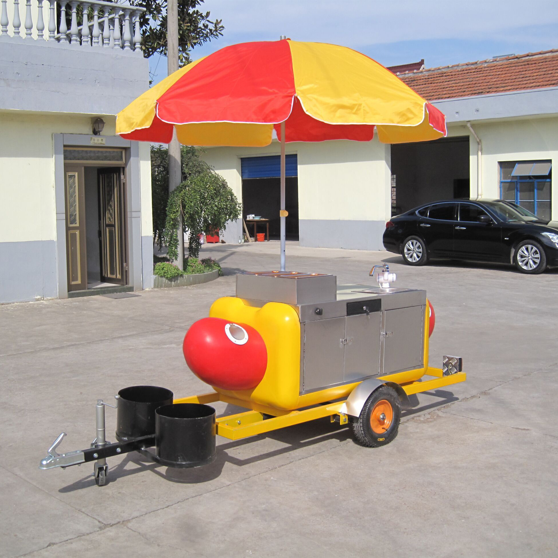 CE approved commercial used hot dog stand cart