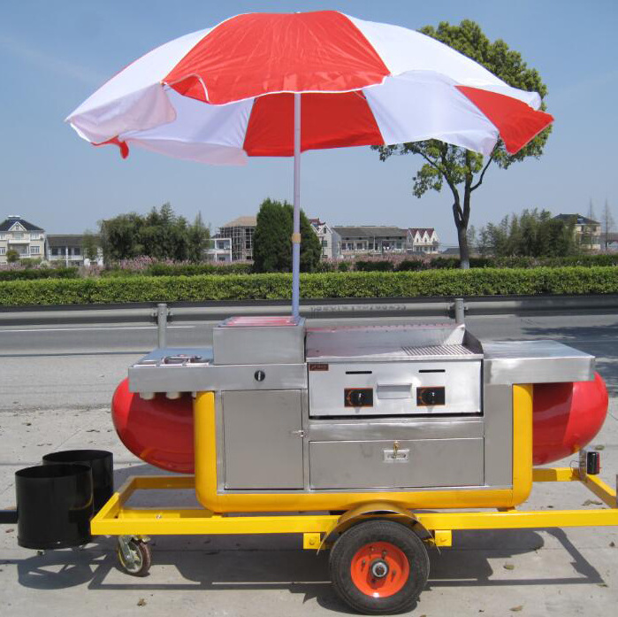 CE approved commercial used hot dog stand cart