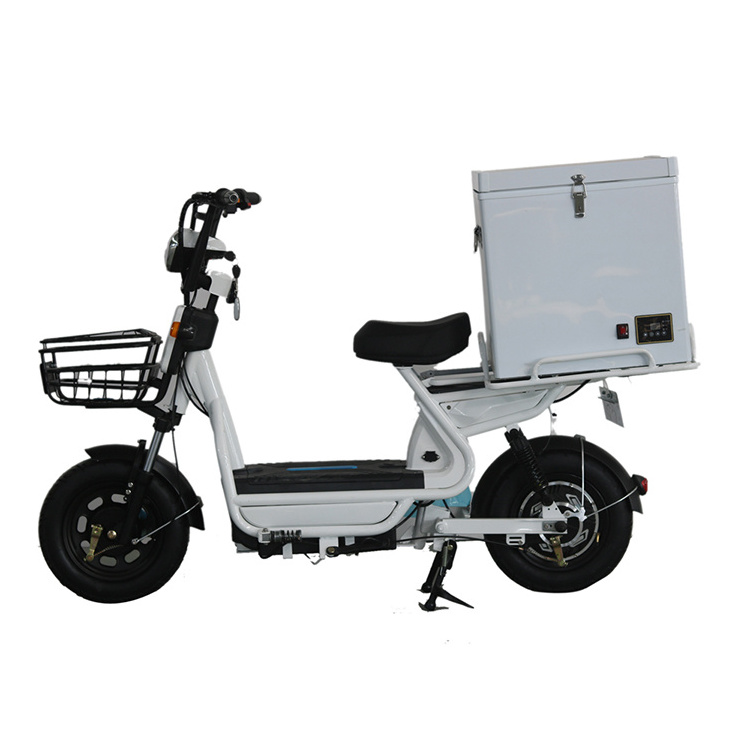 mini electric used popsicle tricycle delivery vendor ice cream bicycle carts street food vending bike with freezer