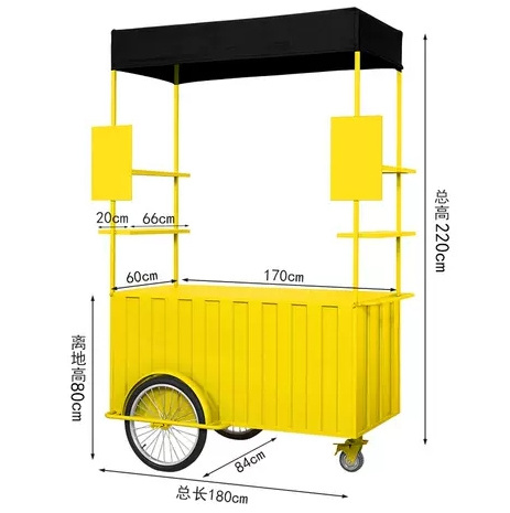 Tricycles bike container food truck kiosk bat street food tricycle hot food van