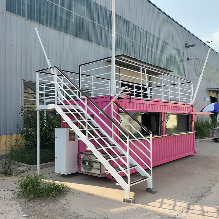 2023 Food Container Restaurant with Kitchen shipping container food kiosk booth