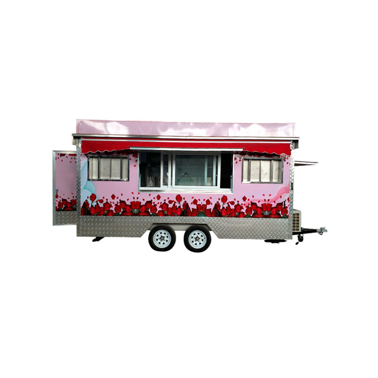 Mobile Shawarma Hamburger Triporteur Food Truck Double Decker Restaurant