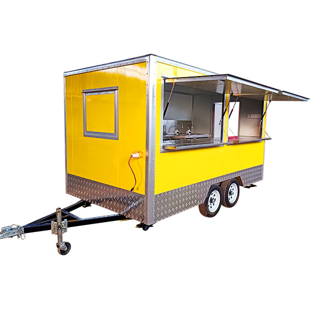 Mobile Dining Car For Europe Vendors Four Wheels Electric Mobile Food Carts Truck Store Van