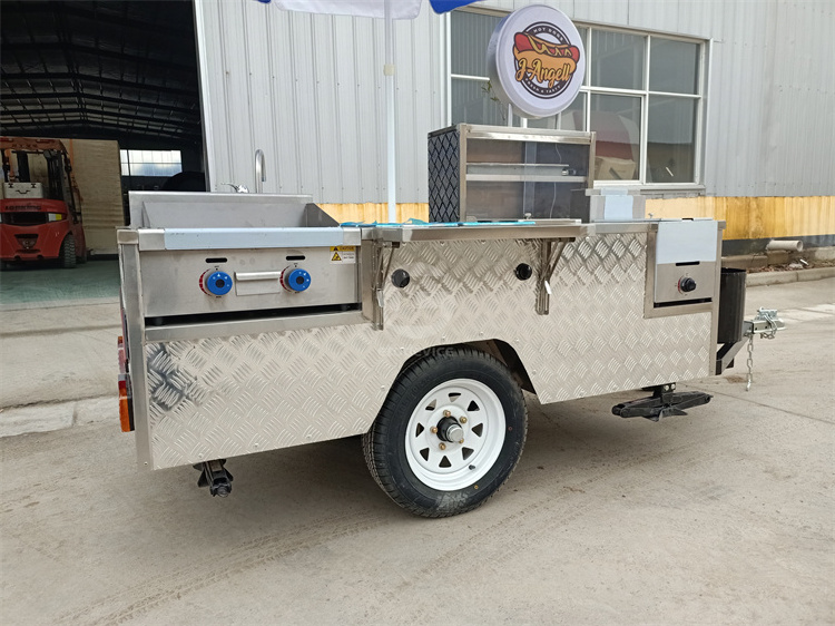 USA shop Commercial hot dog cart /Stainless steel Food truck / Snack Food cart