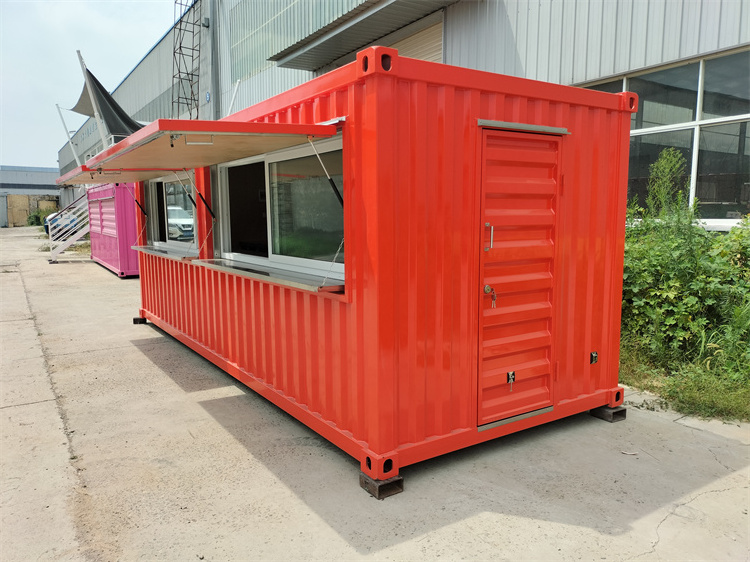 Cafe Container 20ft Shipping Container Bar Portable Coffee Commerical Container Kitchen For Sale