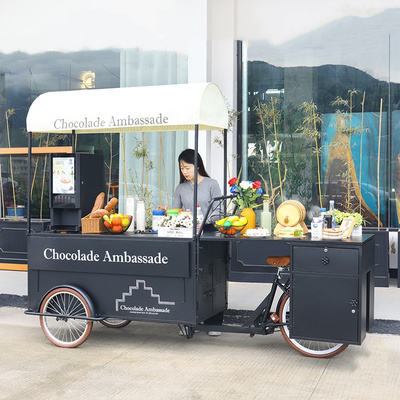 Electric cargo tricycle food trucks tricycle electric for food with solar panel tricycle bike food cart