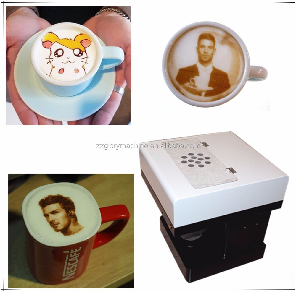 CE Approved Usb Contact Edible Coffee Cake Printer with WIFI function selfie coffee printer machine