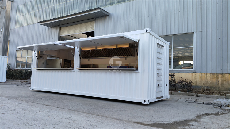 20ft Kitchen Cafe Container Coffee shop with Low Cost Prefab 10ft Container Bar Container Kitchen