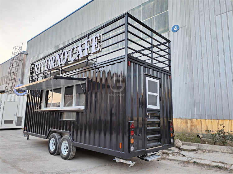 Luxury Mobile Kitchen Bar Beer Fast Food Truck Catering Trailer Full Equipped Food truck For Germany