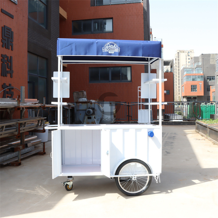 Factory Supply Mobile Kiosk and Push Cart Fast Food Restaurant Bike Restaurant Fruit Cart