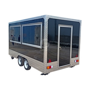 Custom Size Street Mobile Kitchen Pizza Trailer Taco Restaurant Fast Food Kiosk Bbq Food Truck