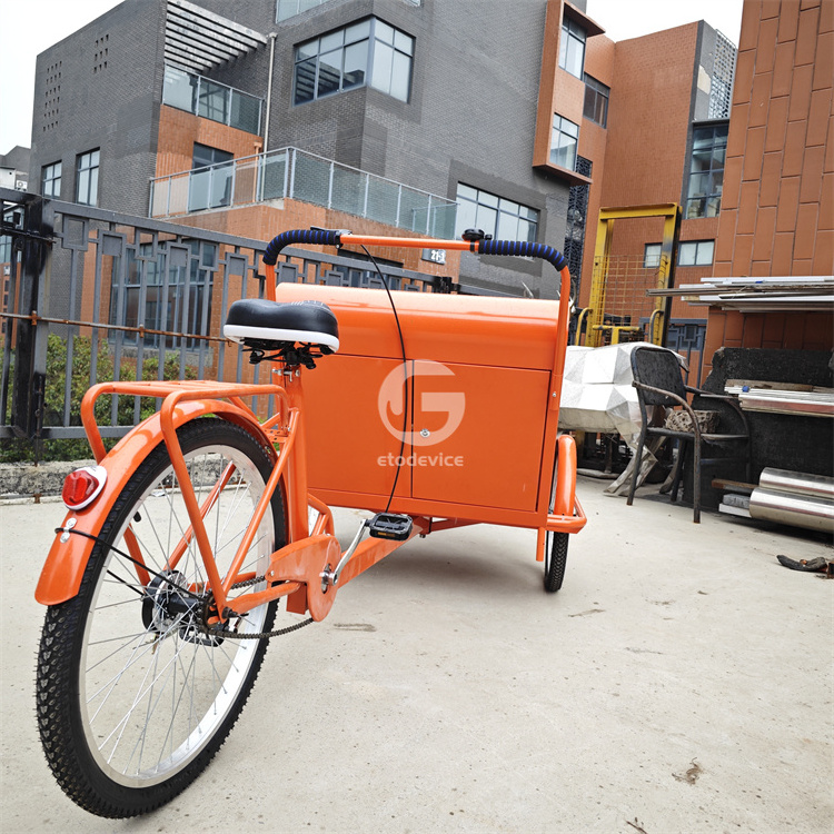 Mobile Tricycle Food Trolley with Umbrella street Vending bike Food Cart price for sale