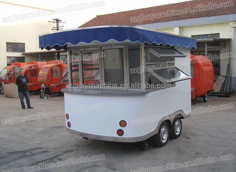 Mobile Food Kiosk/ Mobile Coffee Shop With Wheels Design/ Pizza Food Cart For Sale