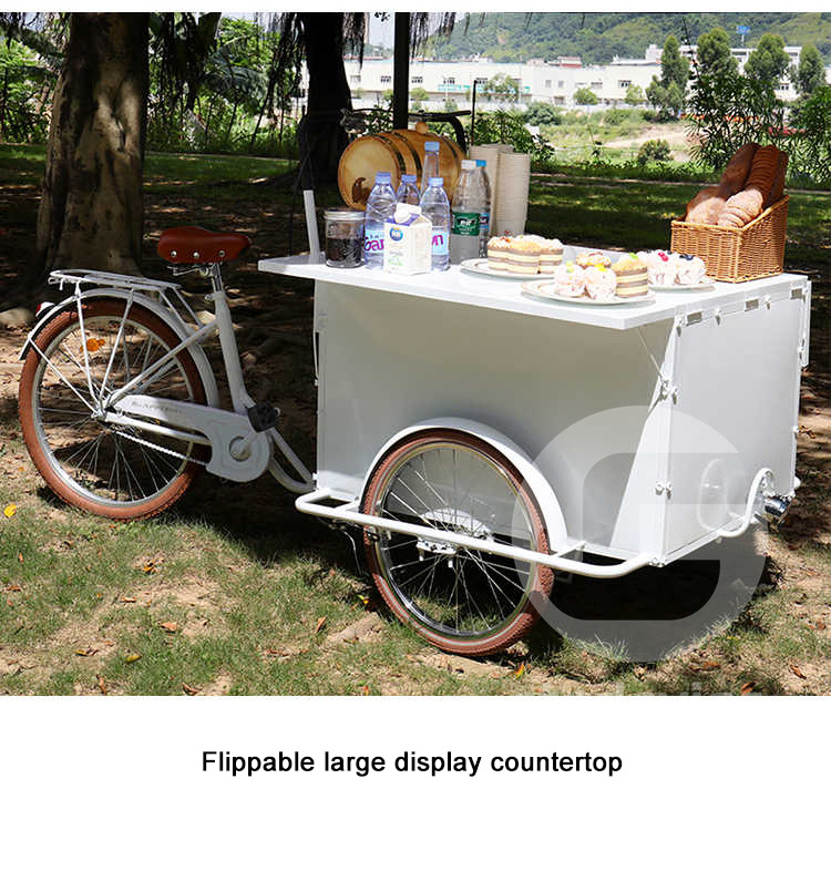 Mobile Food Bike Carts Bicycle  Mobile Hot Dog Cart for sale Bike Food Cart