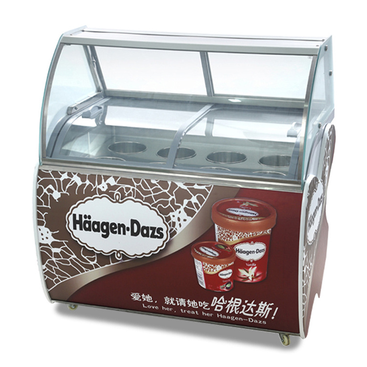 Commercial Display Sliding Glass Top Door Showcase Deep Freezer Price For Ice Cream for Ice Lolly