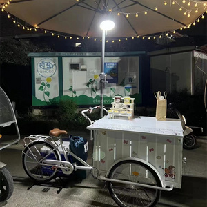 Food cart tricycle fast food cart bike electric food ice cream truck tricycle for cargo