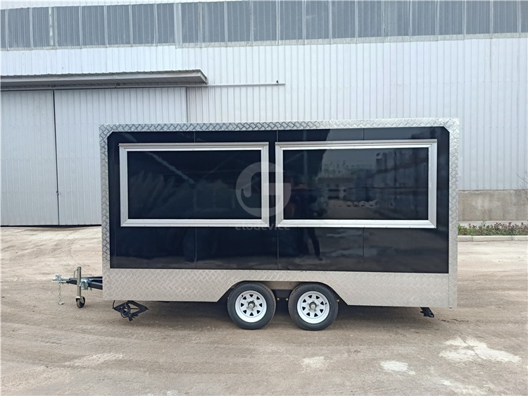 Custom Size Street Mobile Kitchen Pizza Trailer Taco Restaurant Fast Food Kiosk Bbq Food Truck