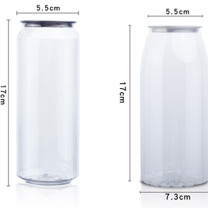 PET transparent soda plastic juice milk easy open ends candy can