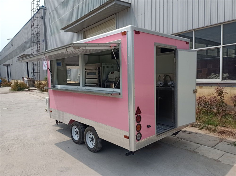 2023 14ft Best Selling Outdoor Concession Food Trailer, Mobile Fast Food Trailer