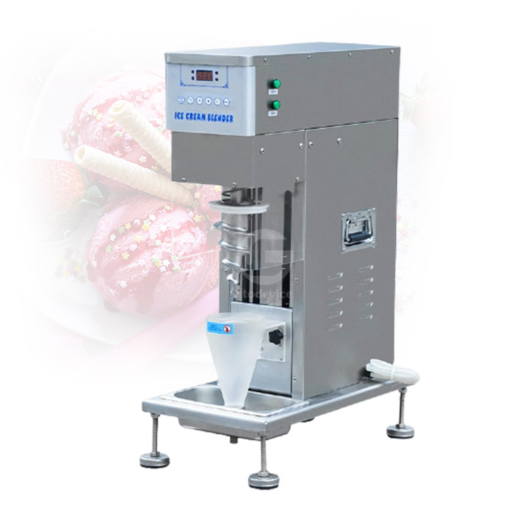 High Production Real Fruit Spiral Blending Ice Cream Machine Fruit Milk Shake Ice Cream Machine