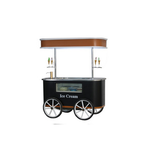 Stainless steel Portable usa used ice cream push cart