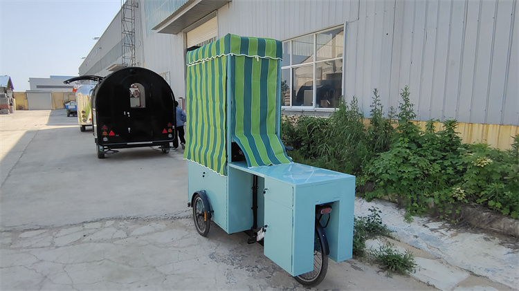 New design coffee tricycle bike food cart for mobile business tricycle bike food cart fast food motor tricycle