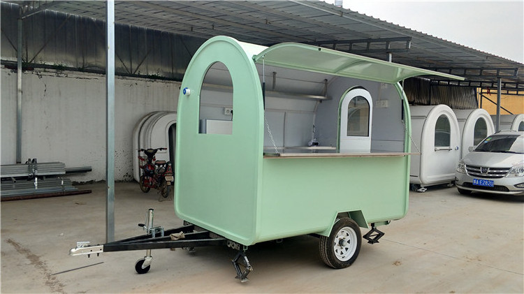 Newest Chinese Food Truck Coffee Vending Cart Fast Food Car For Sale