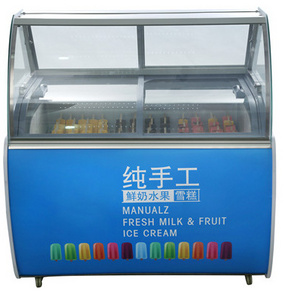 Commercial Display Sliding Glass Top Door Showcase Deep Freezer Price For Ice Cream for Ice Lolly