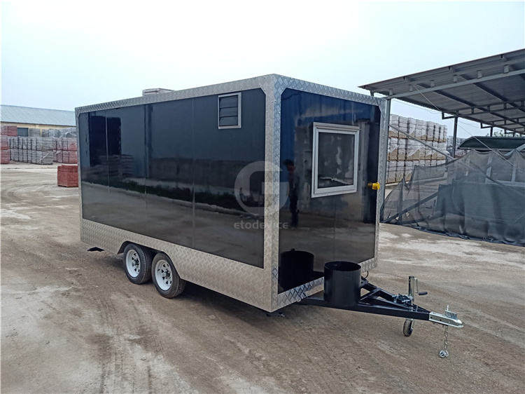 Custom Size Street Mobile Kitchen Pizza Trailer Taco Restaurant Fast Food Kiosk Bbq Food Truck