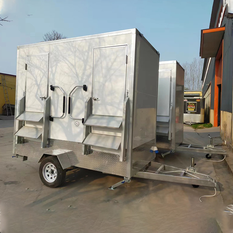 Mobile Outdoor Luxury Portable Bathrooms Restrooms Trailer Portable Camping Toilet Manufacturers for Sale