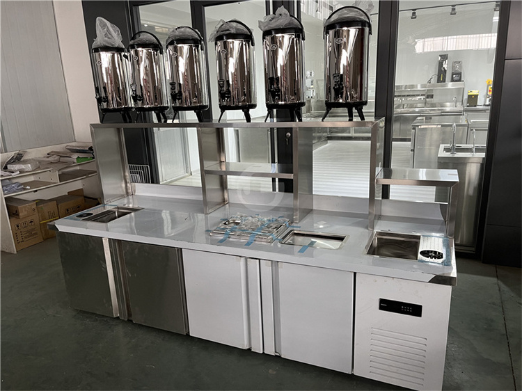 New design Commercial Automatic Bubble Tea Counter / Perfect customize drink station bubble tea counter and milk tea equipment