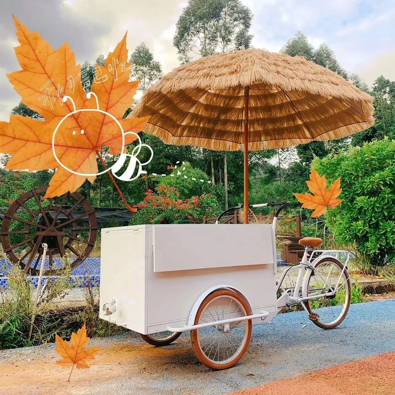 Mobile Food Bike Carts Bicycle  Mobile Hot Dog Cart for sale Bike Food Cart