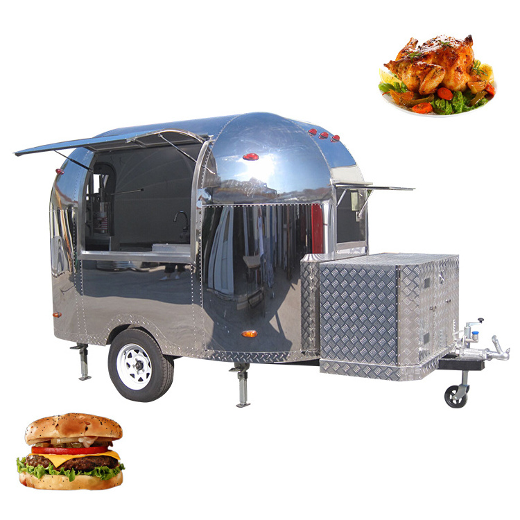 Most Popular Pizza small coffee Airstream food truck ice cream vending restaurant mobile fast food truck for sale