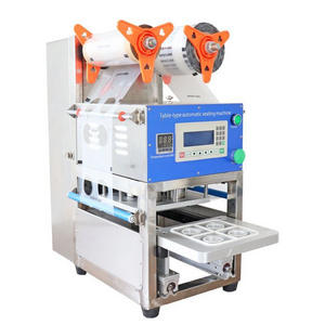 Automatic Drink Cup Lid Sealer Machine Juice Filling Sealing Machine