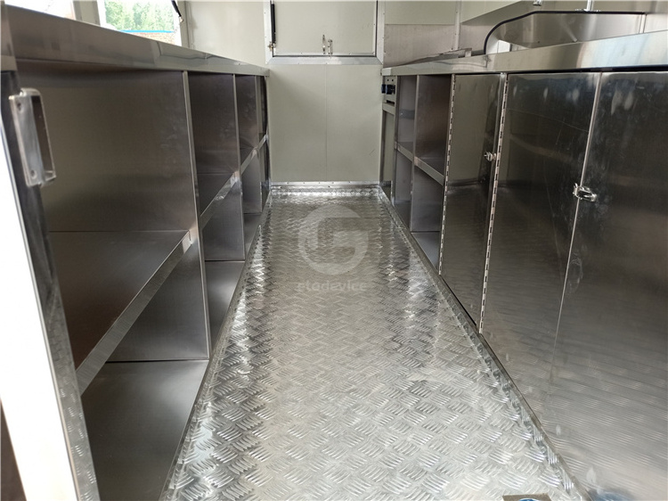 Custom Size Street Mobile Kitchen Pizza Trailer Taco Restaurant Fast Food Kiosk Bbq Food Truck